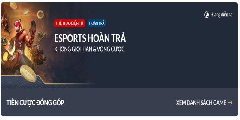Bảo hiểm cược thua tại Esport giúp an tâm cược tại M88