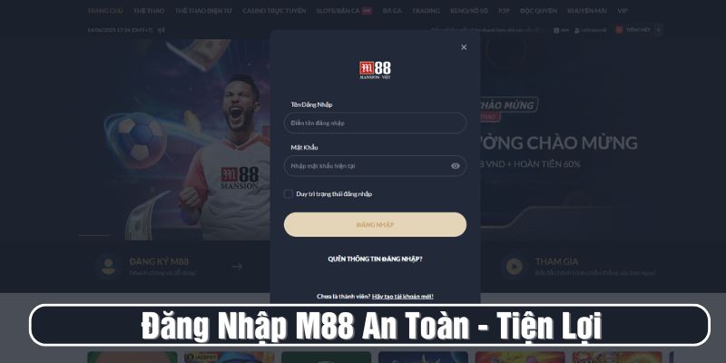 Cách đăng nhập M88 nhanh trên điện thoại và máy tính (3s)